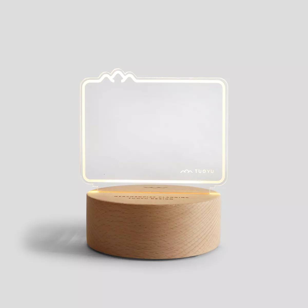 TUOYU DESIGN｜LED木座夜燈留言板